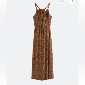 NWT Gilli Keeley Brown Patterned Maxi Dress size Medium